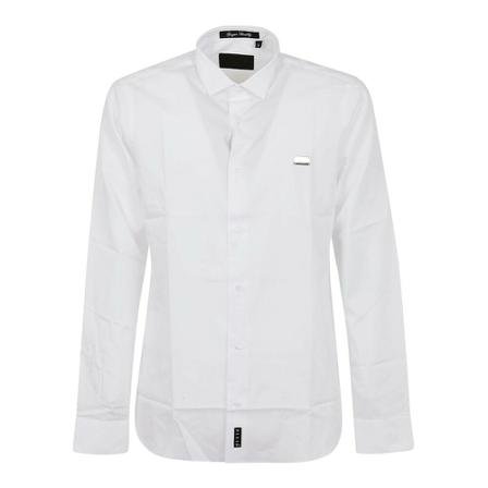 Philipp Plein, Mrp 1760Pte 003N01 S Shirt Biały, Mężczyzna, Rozmiar: M
