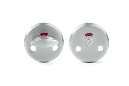 Habo 18684 Wc-Beslag børstet, aluminium, Dør- & vinduesbeslag