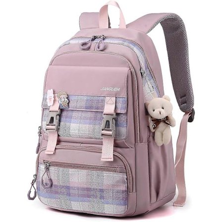 Skolesekker for tenåringsjenter, stor skolesekk for jenter i alderen 9-16 år, nylon skolesekk for tenåringsjenter til skolen