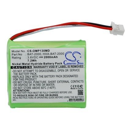 Batteri for medisinsk bruk for OMRON HBP-1300, HBP-1300 blodtrykksmåler, HBP-1320