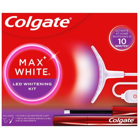 Colgate Max White Ultimate Led Whitening Kit, Medicin & Pleje, Mund & Tandpleje, Øvrig