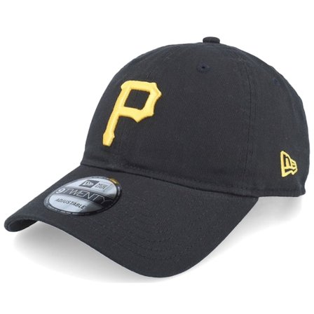 New Era - MLB Svart unconstructed Caps - Pittsburgh Pirates MLB Core Classic 9TWENTY Rep Black Dad Cap @ Hatstore