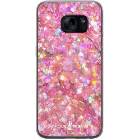 Yhteensopiva Puhelinkuori Samsung Samsung Galaxy S7 Cactus and Friends – PinkGlitter