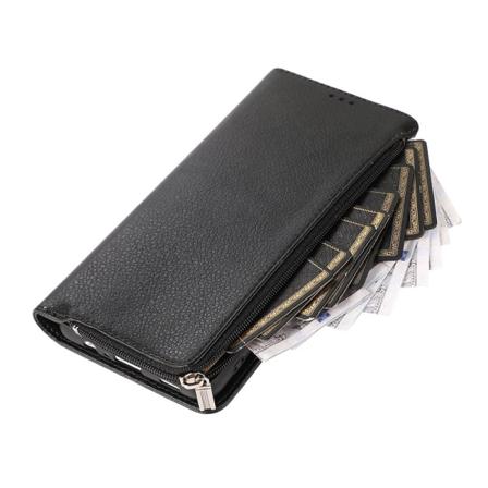 Stilig lommebokdeksel - Samsung Galaxy A12 Svart