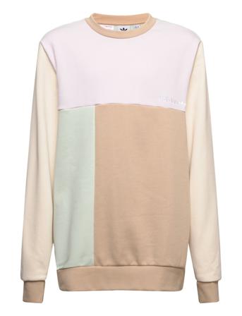 Colorblock Crew Sweatshirt Sweat-shirt Genser Multi/mønstret Adidas Originals