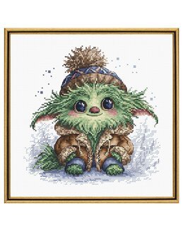 Stickpackung Bild Kleines Grünes Monster - AVA Stitch