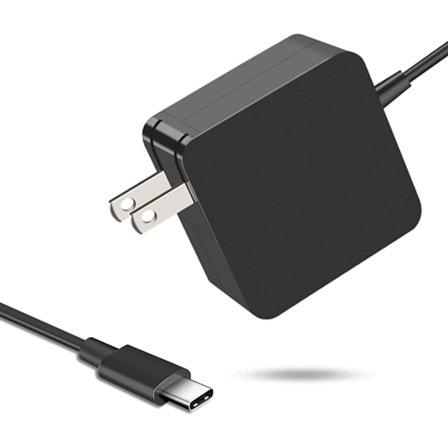 65W USB C -virtalähde, Fiattigear Type C Power PD -seinälaturi, yhteensopiva Mac Book Pron, Dell Latituden, Lenovon, Huawei Matebookin ja HP Spectren 