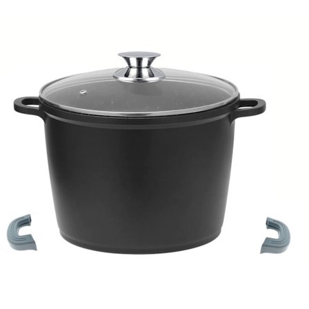 Induktionssoppgryta med lock, 28 cm non-stick aluminium