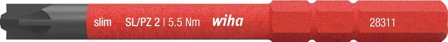 Wiha slimBit 34590 Bits PlusMinus/Pozidriv, 75 mm, 1000 V SL/PZ2x75 mm, Borra & mejsla