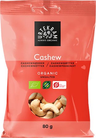Urtekram Cashewnødder hele Ø 100 g, Helse & Madvarer, Nødder, Cashewnødder