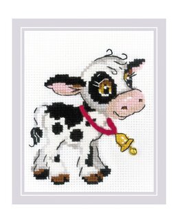 Brodeikit Billede Sød Ko - Riolis