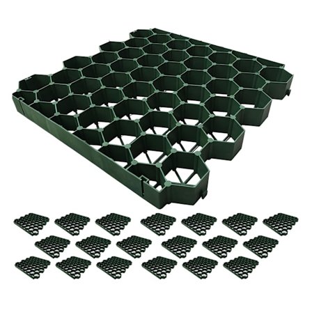 Plastgræsnet til indkørsler og stier, nem installation