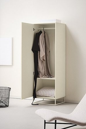 Jotex - Garderob MDF - Stål Beige LYCKEBY - Köp Garderober hos Jotex