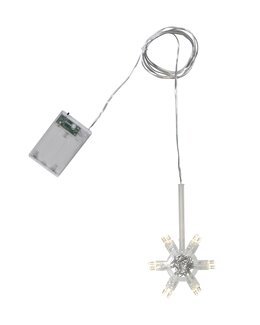 Star Trading LED Ljusslinga för papperstjärnor Vit