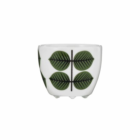 Gustavsberg Berså eggekopp' - 'Hvit og grønn