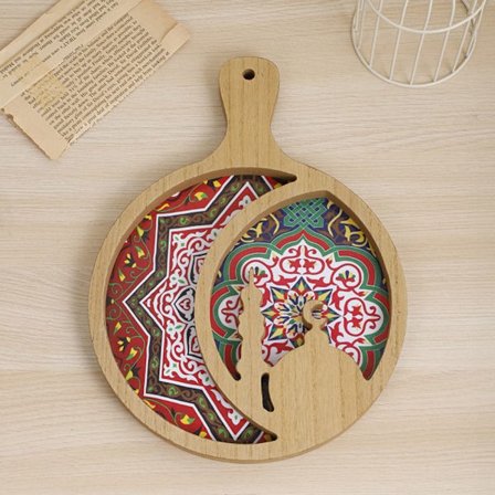 EID Tørket Fruktfat Ramadan Rundt Fruktfat 1 1