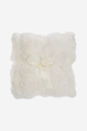 Skinnwille - Pläd Misty - Vit - Filtar & plädar - 140X220 - Från Homeroom