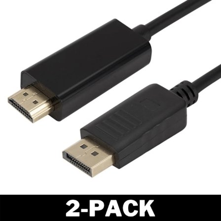 1.8 m DP till HDMI Kabel - Snabb Överföring Svart