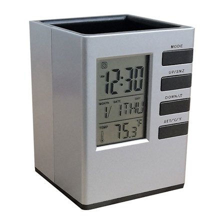 Kynäpidike Kynä Pot Desk Herätyskello