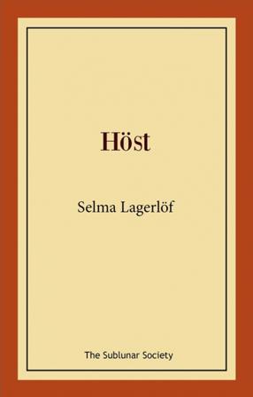 Höst - Bok av Selma Lagerlöf - Häfte