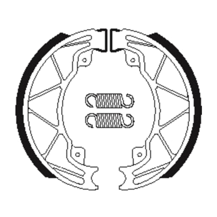 Chaussure de Frein Arrière Tecnium Scooter Organique - Piaggio Liberty 150 2000-2007