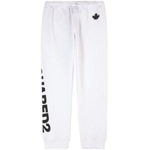 Kids - Dsquared2 White Logo Sweatpants 16 Years - Bottoms - 16 years - White