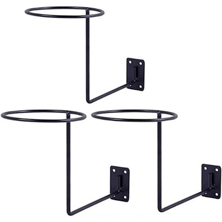 Kypäräteline - Polkupyörän ja moottoripyörän kypärän säilytysteline (3 kpl, musta)