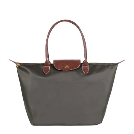 Maternity Tasker Nylon Shopping Oxford Stof En Skulder Foldbar Opbevaring Firkantet Vandtæt Strand Babypleje Taske Håndtaske Til Mor Gaver Grå-L