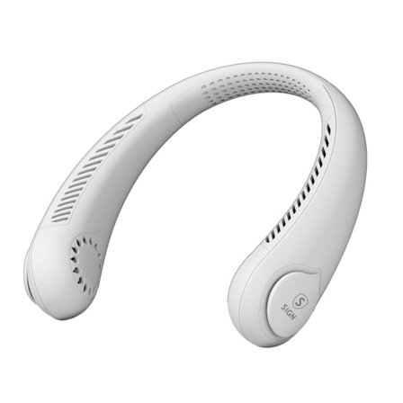 SiGN Portabel Fläkt med Nackrem, 4000mAh - Vit