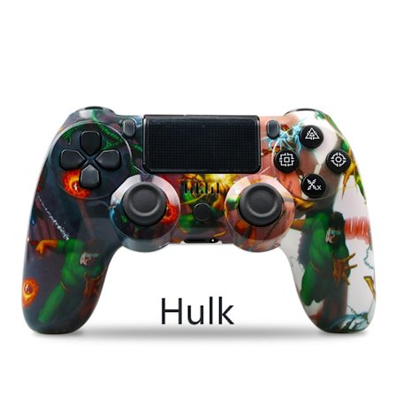 Musta langaton ohjain, yhteensopiva PlayStation 4:n kanssa, värinätoiminnolla ja USB-kaapelilla, ergonominen muotoilu