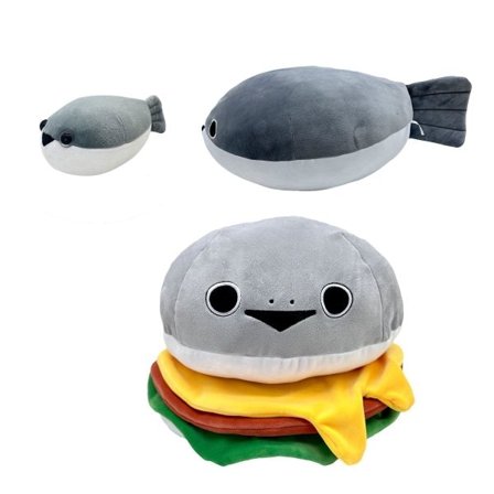 Sacabambaspis Plysjeleketøy Myk Kosedyr Sacaban Snapper Fisk Plysj Pute Haier Plysjdukke Barn Bursdag Julegaver 25cm