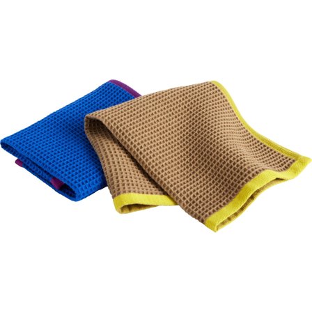 Hay Canteen karklud 2 stk, blå/gul | KitchenOne