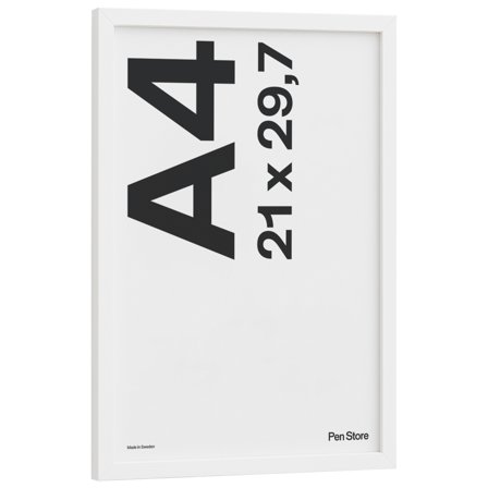 Pen Store Træramme hvid 21x29,7 cm A4