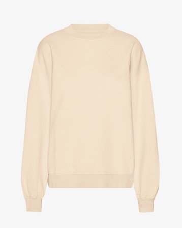 Organic Oversized Crew - Ivory White L