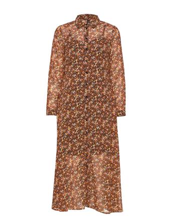 Yasnoida Ls Long Shirt Dress S. Patterned YAS
