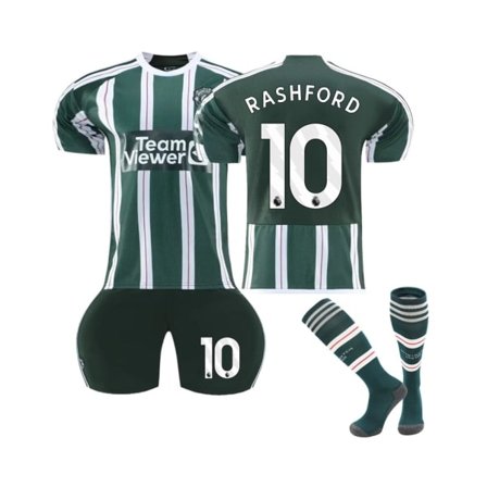 (2023/24 Manchester United Vieraspaita #10 Rashford Jalkapallopaita 24(140-145CM)