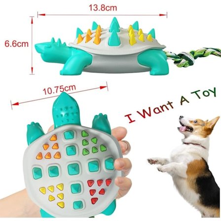 *Färgglad Gud Krokodil Sköldpadda Hund Molar Stick Rep Knuten Hund Tand*