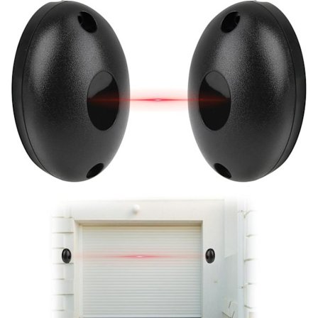 Universal portåpner fotocelle, 12/24V AC/DC infrarød fotocelle, infrarøde sikkerhetssensorer kompatible med automatiske porter og garasjer, kompatibel