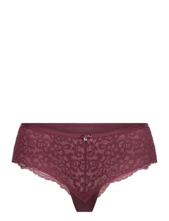 Marine Brazilian Sh R Lingerie Panties Brazilian Panties Burgundy Hunkemöller