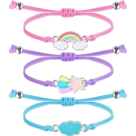 Farverige venskabsarmbånd Justerbart flettet armbånd Regnbuearmbånd Venskabsarmbånd Smykker Dejligt bedste ven-armbånd til festgaver