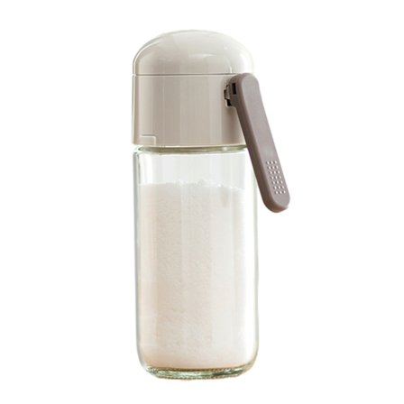 Kvantitativ Salt Shaker Glas Salt Shaker Dispenser Fuktsäker kryddflaska för campingkök