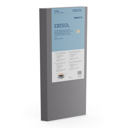 Ebeco Ebisol Isolerskiva 10-pack 3 mm, Värme