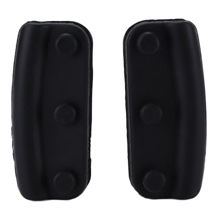 2 stk Silikon Grytehåndtak Holder Grytehåndtak Varmeisolerende Grytehåndtak Beskyttelse for Kjøkken Matlaging Baking Svart