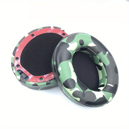 1 par Tryckta gröna Ersättningsöronkuddar för Beats Studio 2.0 3.0