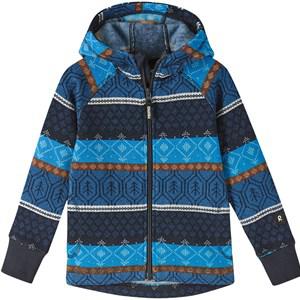 Reima Northern Patterned Fleece Jacket Soft Navy - Fleeces and midlayers - 110 CM - Navy