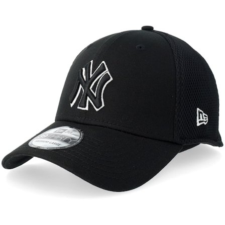 New Era - Negro flexfit Gorra - New York Yankees 39THIRTY Eg Neo Black/White Mesh Flexfit @ Hatstore