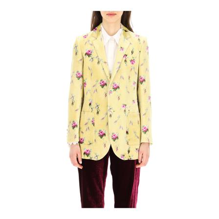 RED Valentino Velvet blazer , Geel , Dames , Maat: S