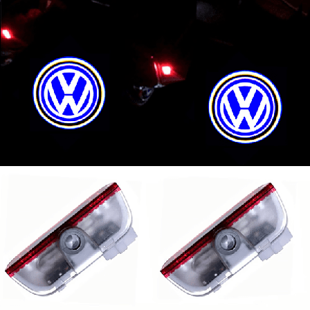 2x LED Kompatibel med Volkswagen Dørlys Logo Projektorlys Style 2