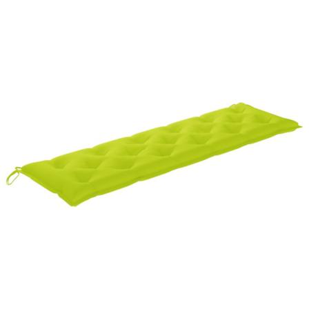 Vidaxl Bänkdyna För Trädgården Ljusgrön 180x50x7 Cm Tyg Grön