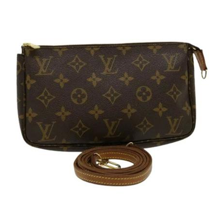 Louis Vuitton Vintage, Pre-owned Canvas pouches Bruin, Dames, Maat:ONE Size,leer